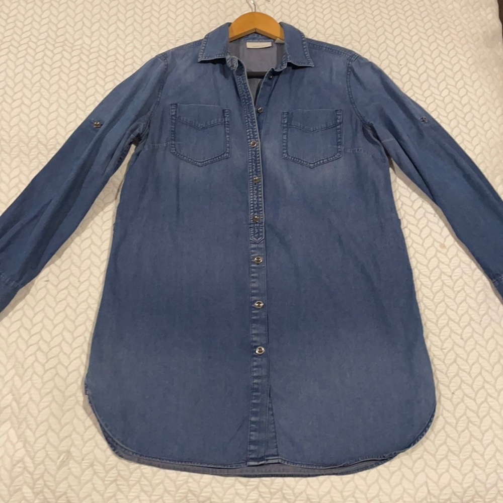 Country road, denim shirt dress size small - Picture 2 of 6